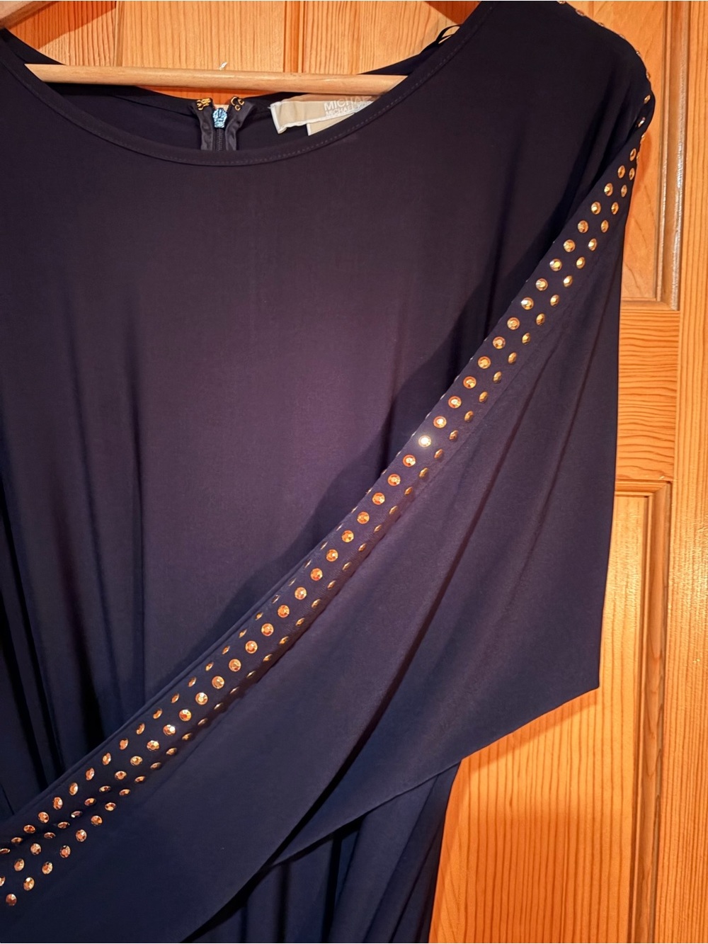 Michael Kors Navy Stud-Detail Women's Junpsuit